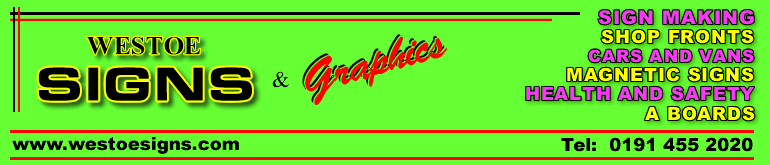 Westoe Signs and Graphics Banner